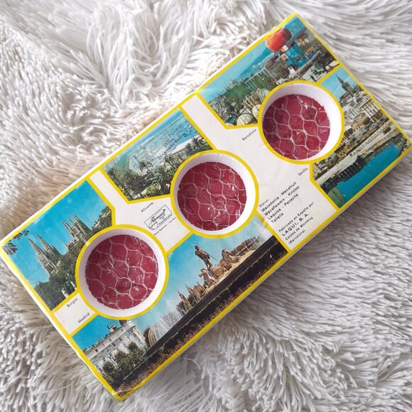 SOLD🔶️🔶️🔶️🔶️🔶️🔶️Vintage Glycerine Soap 6oz Macedonia Bicolor Made In Spain - Picture 4 of 4